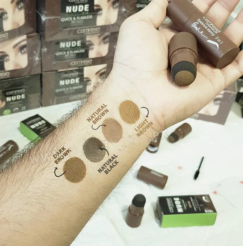 3 In 1 Eyebrow Shaping Stamp, Catirise Hairline & Eyebrow Shaping Stamp, Eyebrow Print Versatile, Women Eyebrow Stamp 3 In 1 Eyebrow Shaping Stamp, Catirise Hairline & Eyebrow Shaping Stamp, Eyebrow Print Versatile, Women Eyebrow Stamp